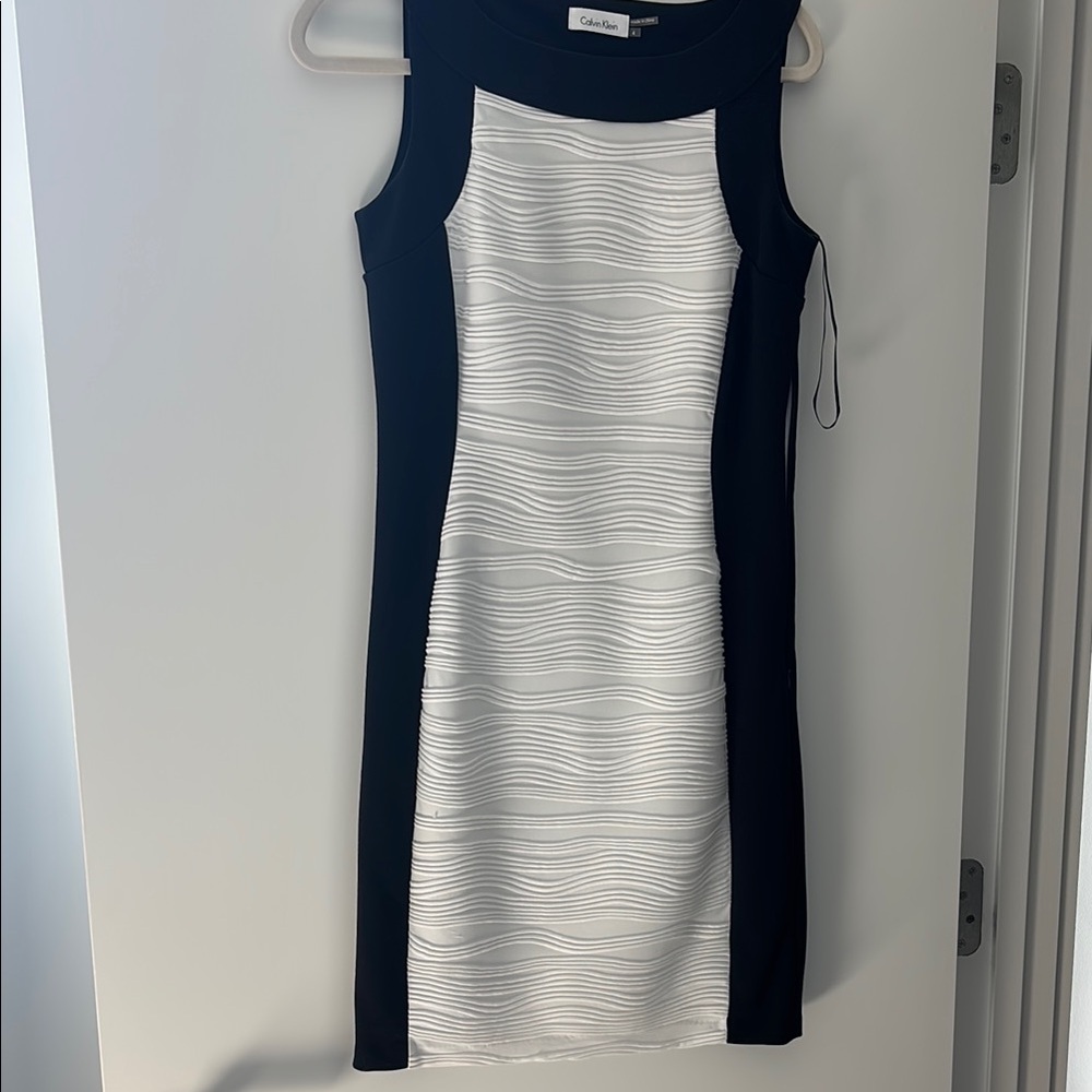 Calvin Klein Black and White Women's Dress